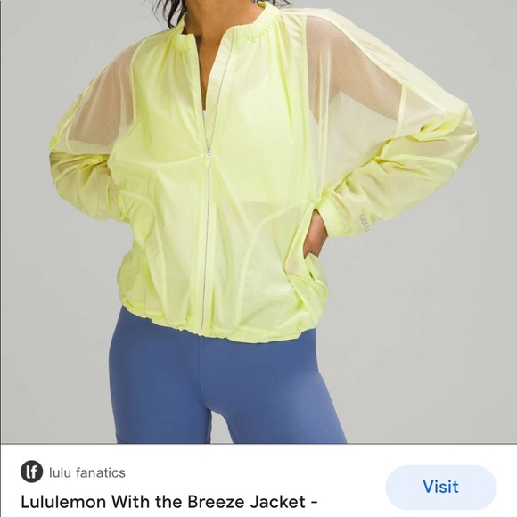 Lululemon With The Breeze jacket size 8 - Picture 1 of 10